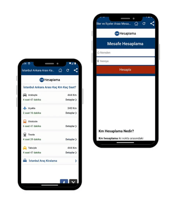 Kmhesaplama Uygulaması