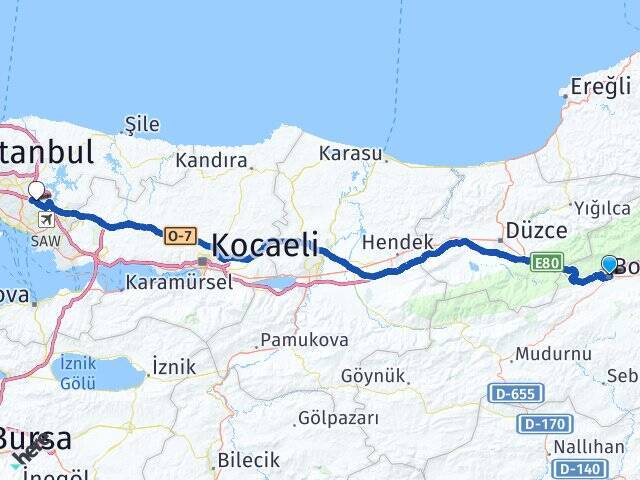 Abant Aden Boutique Hotel & Spa Sultanbeyli Arası Kaç Km - Yol Tarifi