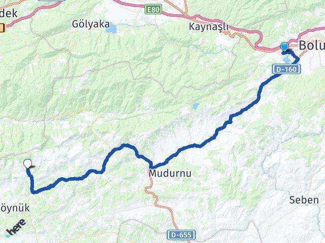 Abant İzzet Baysal Üniversitesi Çubukköy Arası Kaç Km - Yol Tarifi