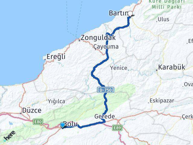 Abant Koç Pansiyon Bartın Arası Kaç Km - Yol Tarifi