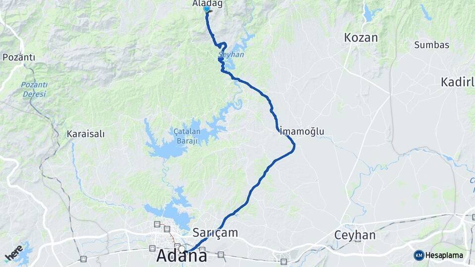 Başpınar Adana Arası Kaç Km - Yol Tarifi