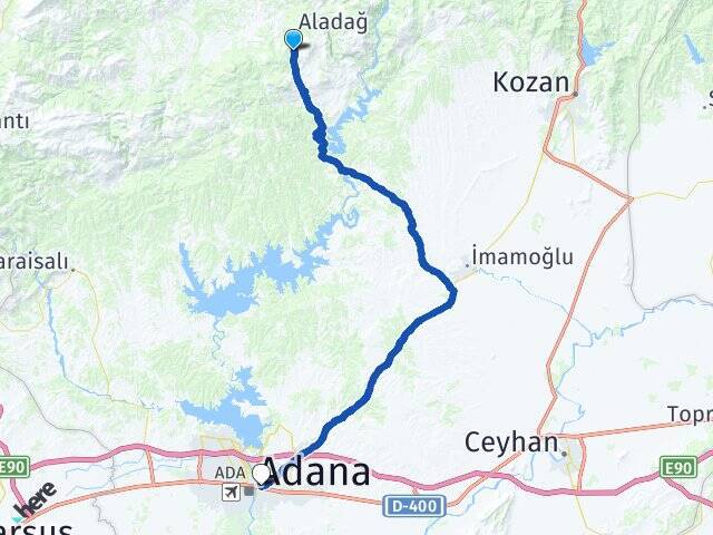 Başpınar Yüreğir Otogarı Arası Kaç Km - Yol Tarifi