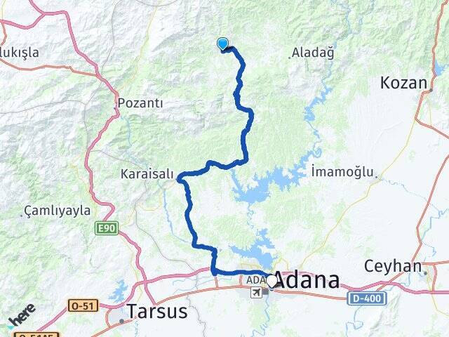 Büyüksofulu Yüreğir Otogarı Arası Kaç Km - Yol Tarifi