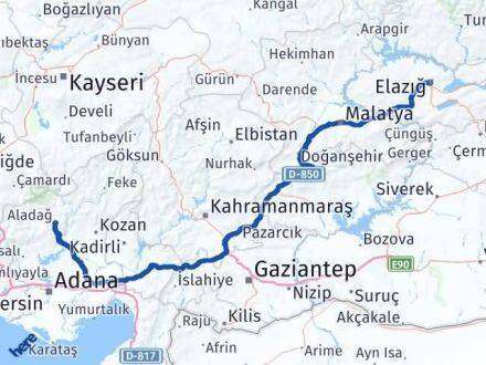 Aladağ Elazığ Arası Kaç Km - Yol Tarifi