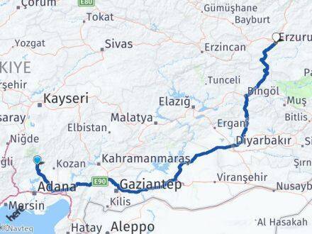Aladağ Erzurum Arası Kaç Km - Yol Tarifi