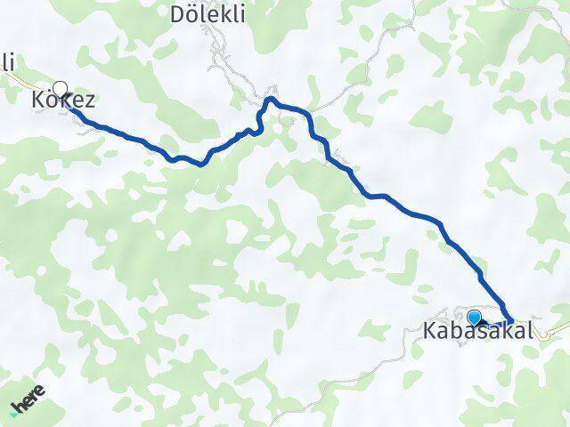 Kabasakal Kökez Arası Kaç Km - Yol Tarifi
