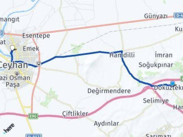 Dokuztekne Bota Arası Kaç Km - Yol Tarifi