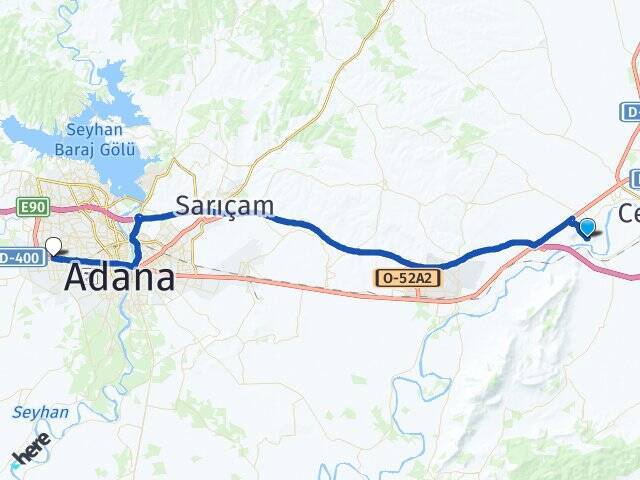 Küçükburhaniye Adana Otogarı Arası Kaç Km - Yol Tarifi