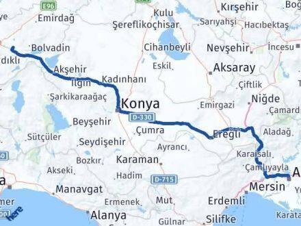 Adana Çobanlar Afyonkarahisar Arası Kaç Km - Yol Haritası