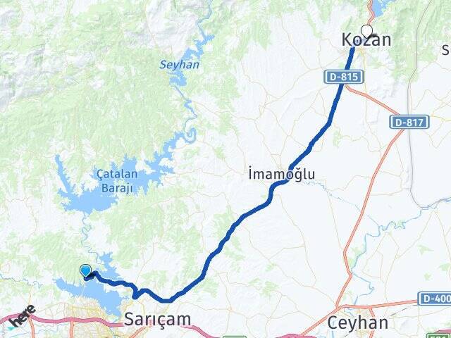 Dörtler Kozan Arası Kaç Km - Yol Tarifi