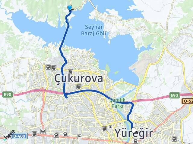 Dörtler Yüreğir Arası Kaç Km - Yol Tarifi