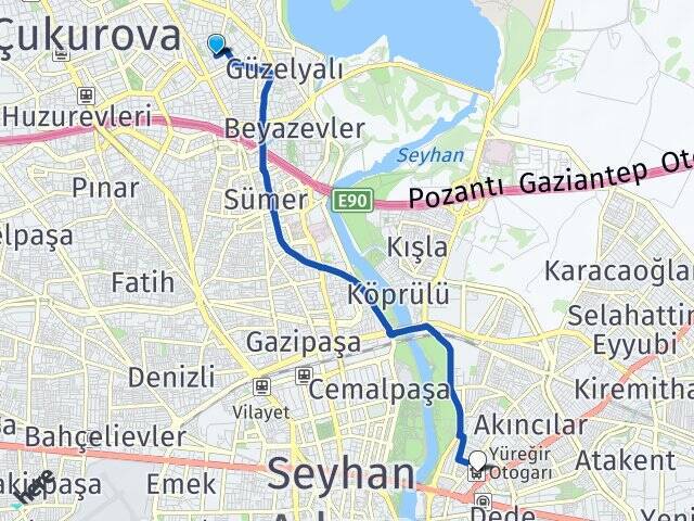 Mahfesığmaz Yüreğir Otogarı Arası Kaç Km - Yol Tarifi