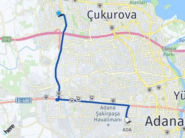 Yüzüncüyıl Adana Havalimanı Arası Kaç Km - Yol Tarifi