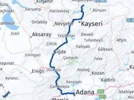 Adana Felahiye Arası Kaç Km - Yol Tarifi