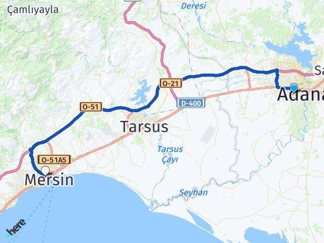 Adana Havalimanı Akdeniz Arası Kaç Km - Yol Tarifi