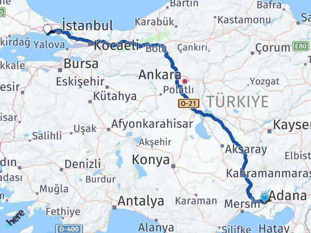 Adana Havalimanı Beylikdüzü Arası Kaç Km - Yol Tarifi
