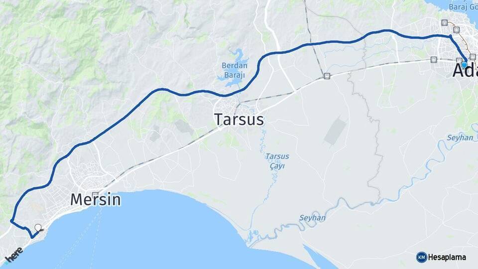 Adana Havalimanı Mezitli Arası Kaç Km - Yol Tarifi