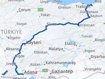 Adana Hayrat Arası Kaç Km - Yol Tarifi