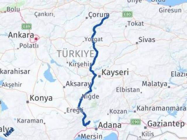Karaisalı Amasya Arası Kaç Km - Yol Tarifi