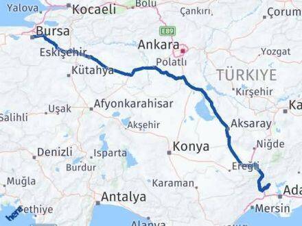 Karaisalı Bursa Arası Kaç Km - Yol Tarifi