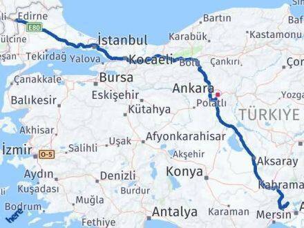 Karaisalı Edirne Arası Kaç Km - Yol Tarifi