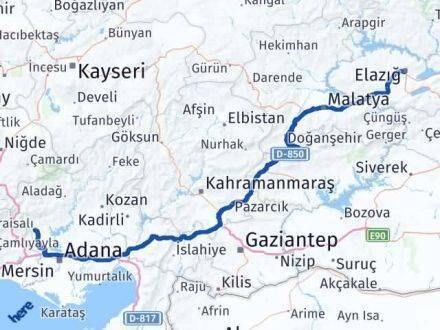 Karaisalı Elazığ Arası Kaç Km - Yol Tarifi