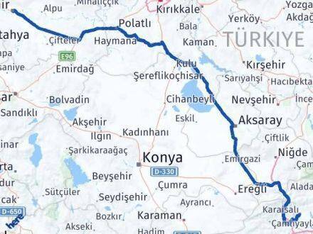 Karaisalı Eskişehir Arası Kaç Km - Yol Tarifi