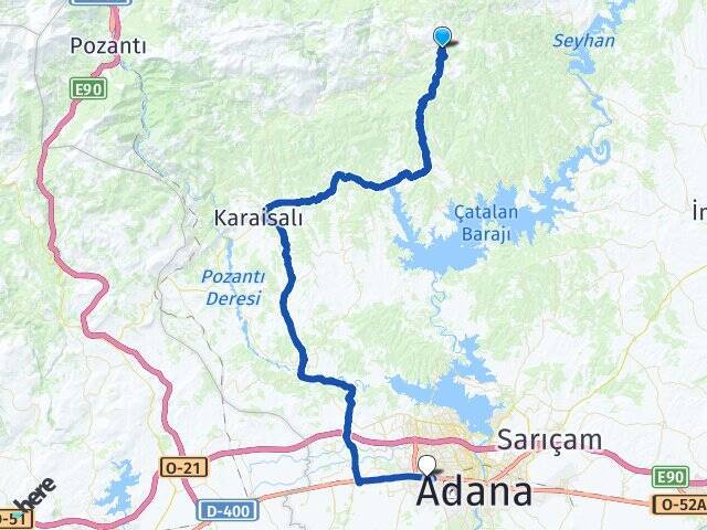 Kaledağı Adana Otogarı Arası Kaç Km - Yol Tarifi