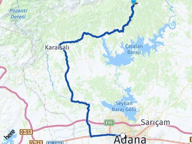 Kuşcusofulu Adana Havalimanı Arası Kaç Km - Yol Tarifi