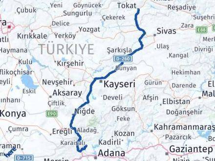 Karaisalı Tokat Arası Kaç Km - Yol Tarifi