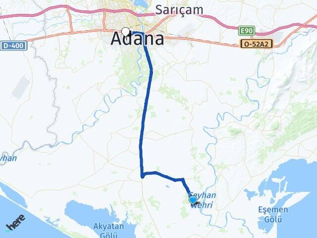 Kesik Adana Havalimanı Arası Kaç Km - Yol Tarifi