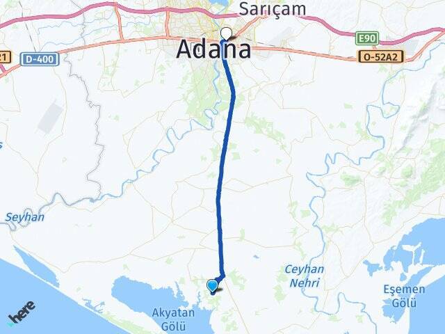 Topraklı Yüreğir Otogarı Arası Kaç Km - Yol Tarifi
