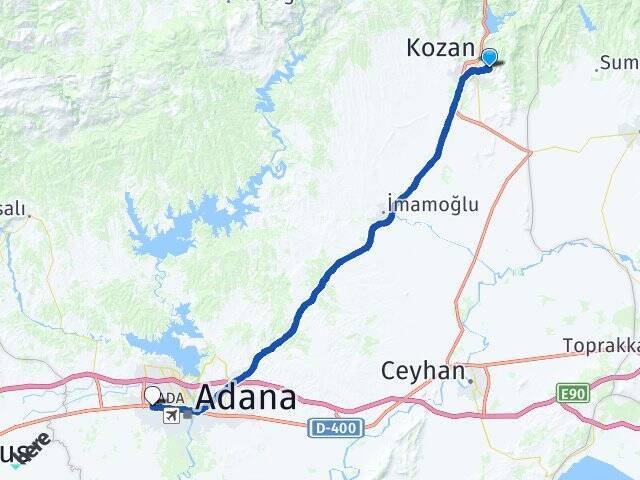 Bağlar Adana Otogarı Arası Kaç Km - Yol Tarifi