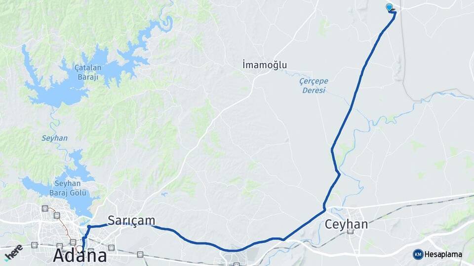 Çokak Adana Arası Kaç Km - Yol Tarifi
