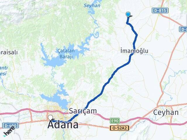 Damyeri Adana Otogarı Arası Kaç Km - Yol Tarifi