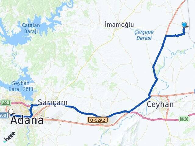 Dilekkaya Adana Otogarı Arası Kaç Km - Yol Tarifi