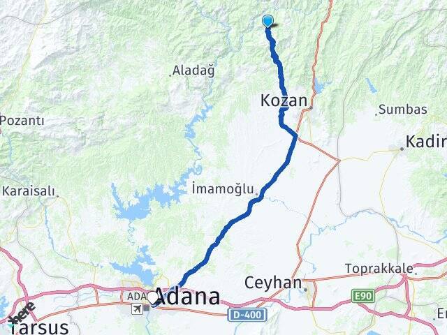 Kıbrıslar Yüreğir Otogarı Arası Kaç Km - Yol Tarifi