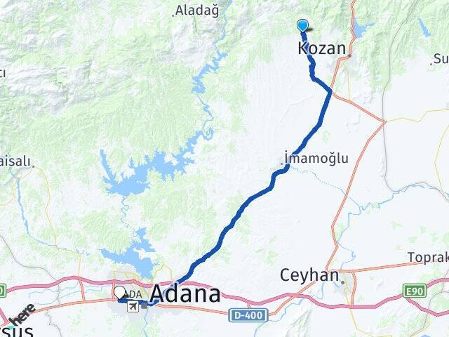 Kızıllar Adana Otogarı Arası Kaç Km - Yol Tarifi