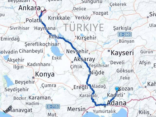 Varsaklar Ankara Arası Kaç Km - Yol Tarifi