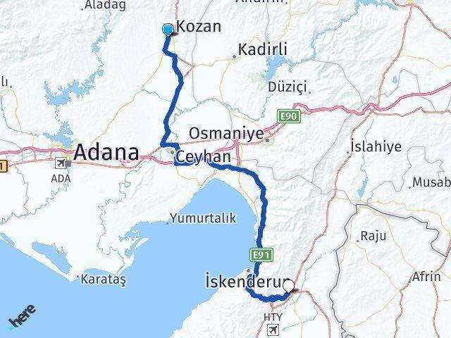 Varsaklar Kırıkhan Arası Kaç Km - Yol Tarifi