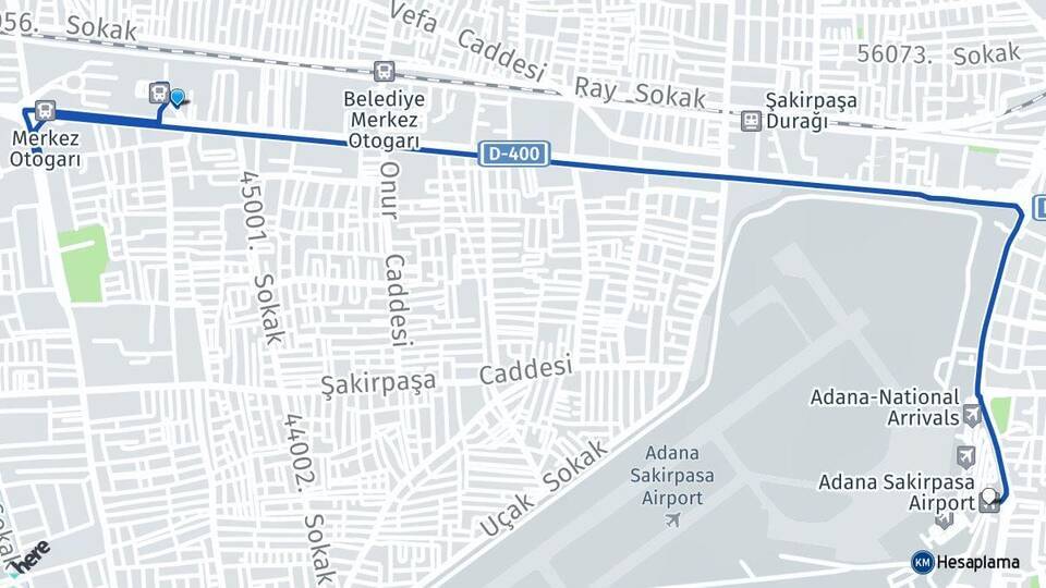 Adana Otogarı Adana Havalimanı Arası Kaç Km - Yol Tarifi