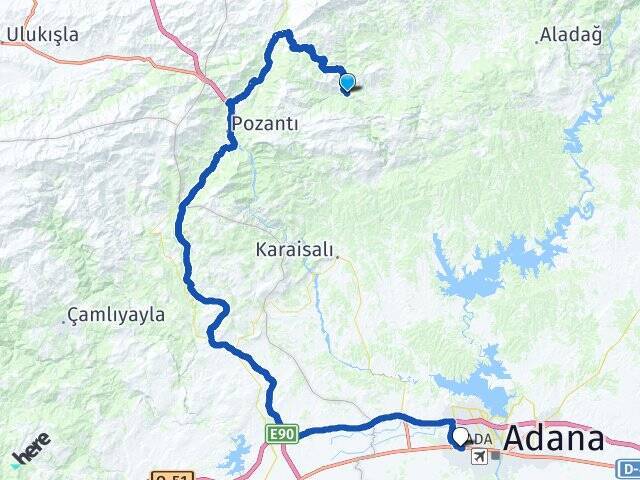 Çamlıbel Adana Otogarı Arası Kaç Km - Yol Tarifi