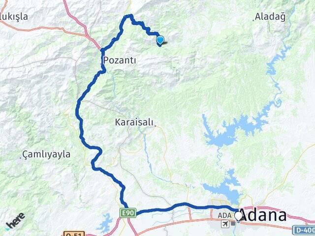 Çamlıbel Yüreğir Otogarı Arası Kaç Km - Yol Tarifi