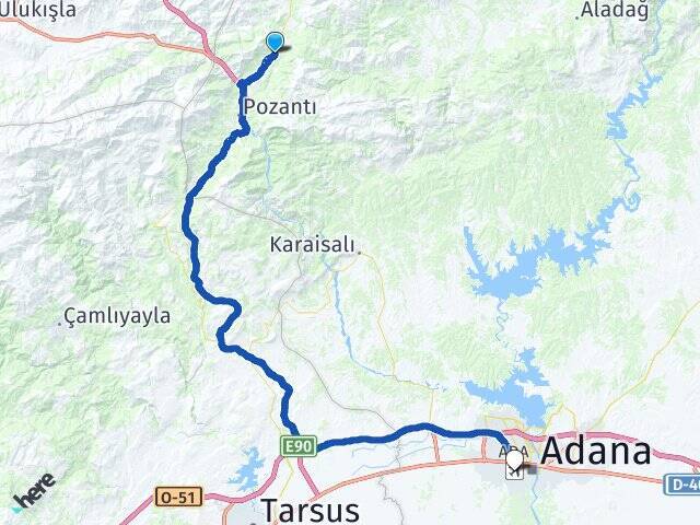 Fındıklı Adana Havalimanı Arası Kaç Km - Yol Tarifi