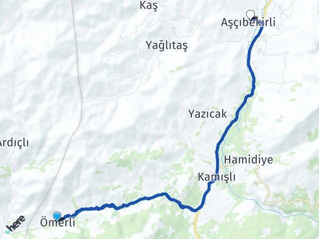 Ömerli Aşçıbekirli Arası Kaç Km - Yol Tarifi