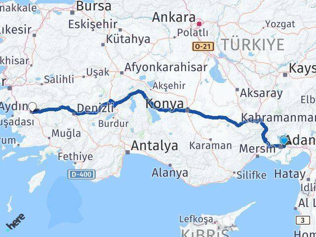 Sarıçam Aydın Arası Kaç Km - Yol Tarifi