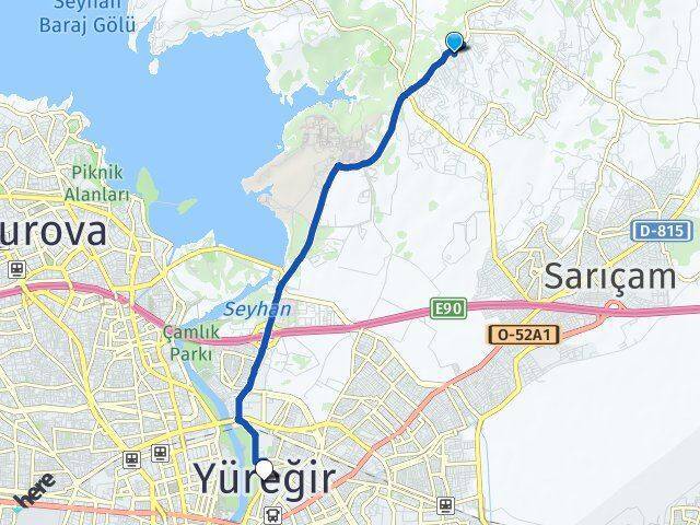 Çarkıpare Yüreğir Arası Kaç Km - Yol Tarifi