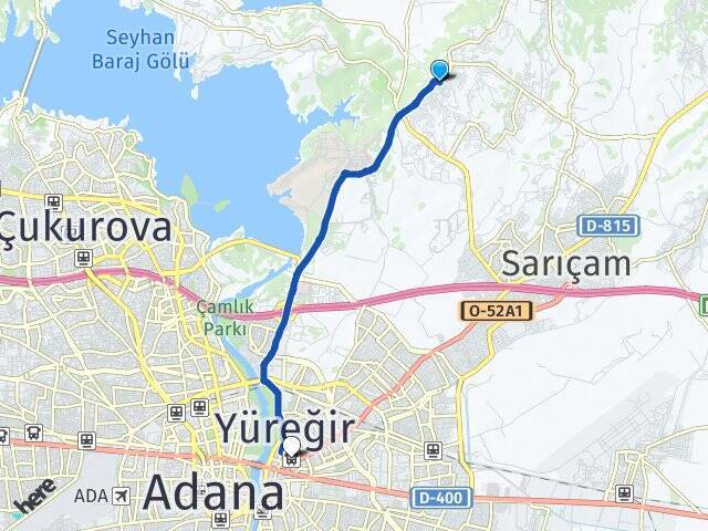 Çarkıpare Yüreğir Otogarı Arası Kaç Km - Yol Tarifi