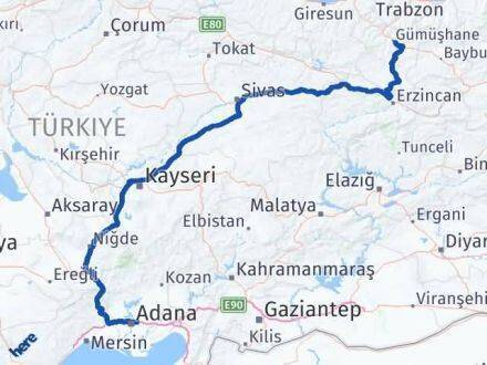 Sarıçam Gümüşhane Arası Kaç Km - Yol Tarifi