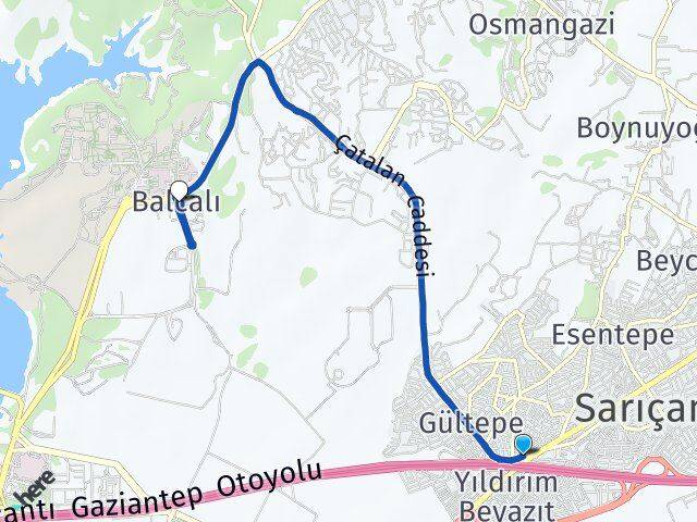 Yeşiltepe Sarıçam Arası Kaç Km - Yol Tarifi